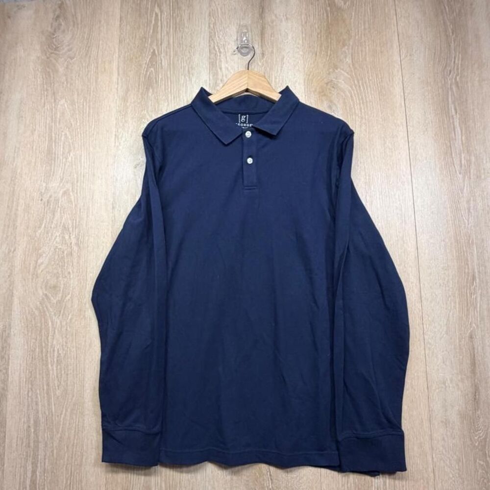 Unbranded Men's Navy and Blue Polo-shirts
